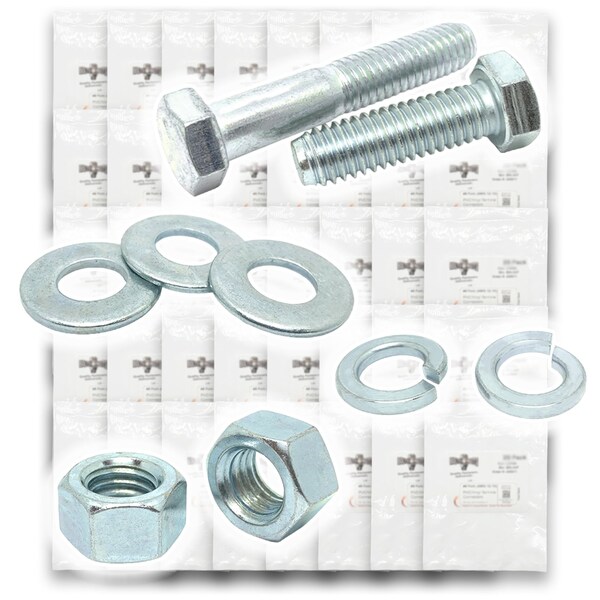 Boltsandnuts.Com Metric Class 10.9 Hex Cap Screws, Hex Nuts, Flat & Lock Washers - 574 PCS Assortment Kit #446 - main